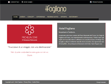 Tablet Screenshot of ilfoglianohotel.it